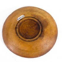 Shallow turned wood bowl -  Bottom